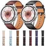 Cinturino per orologio xDfind in ecopelle con texture effetto pelle bovina composita, 18mm For Huawei Watch GT 6 41mm, 20mm, 22mm