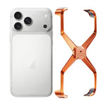 Custodia per telefono in metallo senza cornice a forma di X, For iPhone 17 Pro Max, For iPhone 17 Pro, For iPhone 17