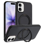 Custodia magnetica per telefono con supporto girevole a 360 gradi e finitura satinata effetto pelle., For iPhone 17 Pro Max, For iPhone 17 Pro, For iPhone 17, For iPhone Air