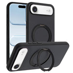Custodia magnetica per telefono con supporto girevole a 360 gradi e finitura satinata effetto pelle., For iPhone 17 Pro Max, For iPhone 17 Pro, For iPhone 17, For iPhone Air