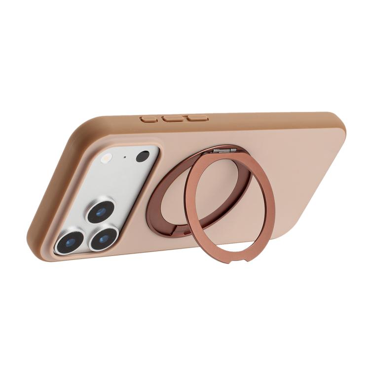 Custodia magnetica per telefono con supporto girevole a 360 gradi e finitura satinata effetto pelle., For iPhone 16 Pro Max, For iPhone 16 Pro, For iPhone 16, For iPhone 15 Pro Max