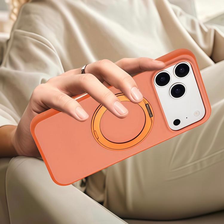 Custodia magnetica per telefono con supporto girevole a 360 gradi e finitura satinata effetto pelle., For iPhone 17 Pro Max, For iPhone 17 Pro, For iPhone 17, For iPhone Air