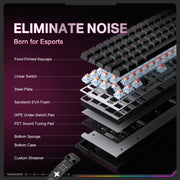 ONIKUMA MT603 68 Keys RGB Tri-mode Magnetic Switch Gaming Keyboard, MT603