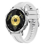 Cinturino per orologio in silicone tinta unita con fibbia argentata xDfind, For Huawei Watch GT 6 / 5 46mm