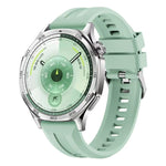 Cinturino per orologio in silicone tinta unita con fibbia argentata xDfind, For Huawei Watch GT 6 / 5 46mm