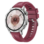 Cinturino per orologio in silicone tinta unita con fibbia argentata xDfind, For Huawei Watch GT 6 / 5 46mm