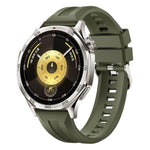 Cinturino per orologio in silicone tinta unita con fibbia argentata xDfind, For Huawei Watch GT 6 / 5 46mm