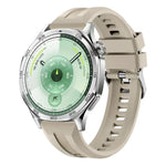 Cinturino per orologio in silicone tinta unita con fibbia argentata xDfind, For Huawei Watch GT 6 / 5 46mm