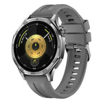 Cinturino per orologio in silicone tinta unita con fibbia argentata xDfind, For Huawei Watch GT 6 / 5 46mm