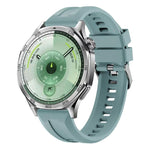 Cinturino per orologio in silicone tinta unita con fibbia argentata xDfind, For Huawei Watch GT 6 / 5 46mm