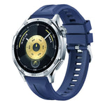 Cinturino per orologio in silicone tinta unita con fibbia argentata xDfind, For Huawei Watch GT 6 / 5 46mm