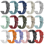 Cinturino per orologio in silicone tinta unita con fibbia argentata xDfind, For Huawei Watch GT 6 / 5 46mm