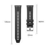 Cinturino per orologio in silicone tinta unita con fibbia argentata xDfind, For Huawei Watch GT 6 / 5 46mm