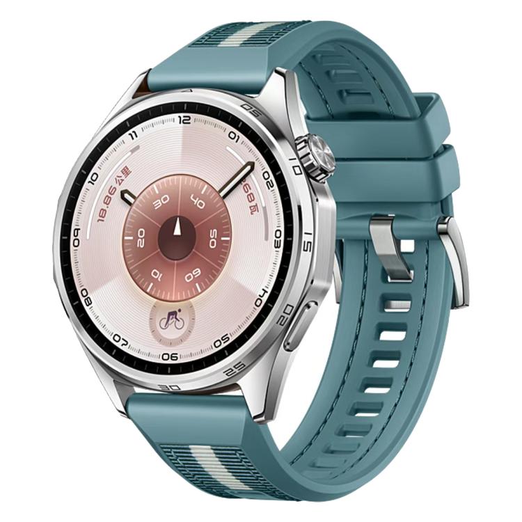 Cinturino per orologio xDfind in nylon intrecciato ibrido con silicone, For Huawei Watch GT 6 / 5 / 4 / 3 46mm
