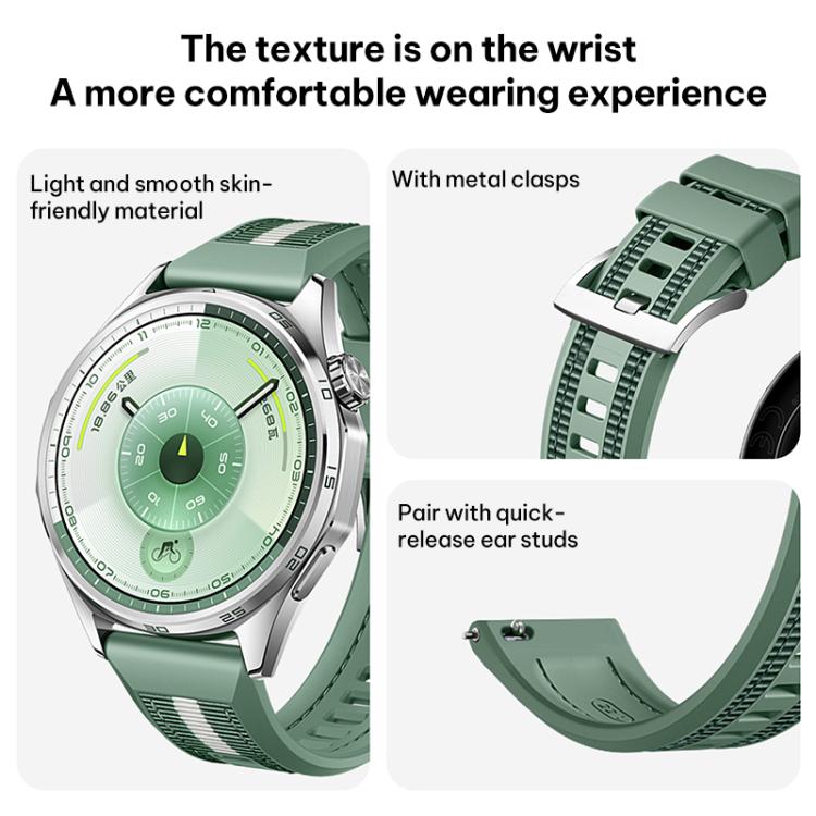 Cinturino per orologio xDfind in nylon intrecciato ibrido con silicone, For Huawei Watch GT 6 / 5 / 4 / 3 46mm