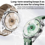 Cinturino per orologio xDfind in nylon intrecciato ibrido con silicone, For Huawei Watch GT 6 / 5 / 4 / 3 46mm