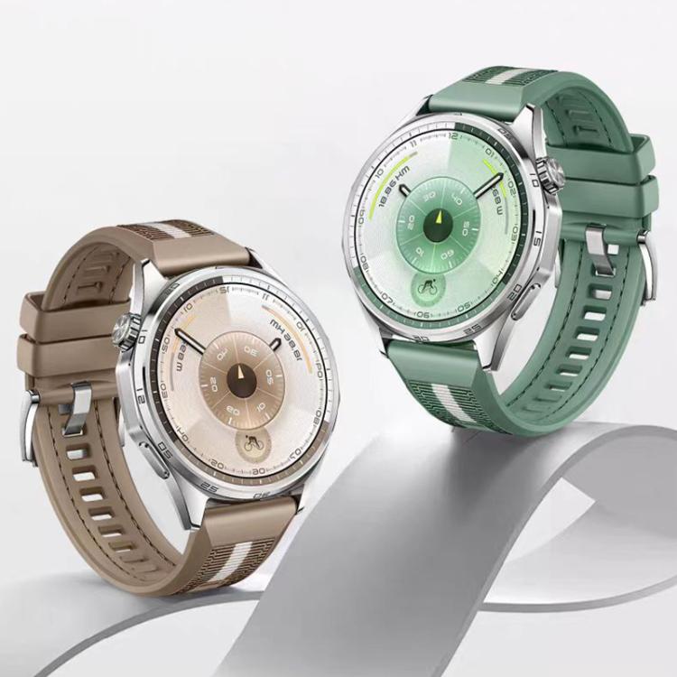Cinturino per orologio xDfind in nylon intrecciato ibrido con silicone, For Huawei Watch GT 6 / 5 / 4 / 3 46mm