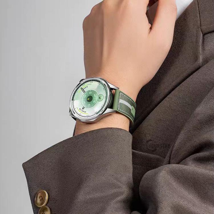 Cinturino per orologio xDfind in nylon intrecciato ibrido con silicone, For Huawei Watch GT 6 / 5 / 4 / 3 46mm