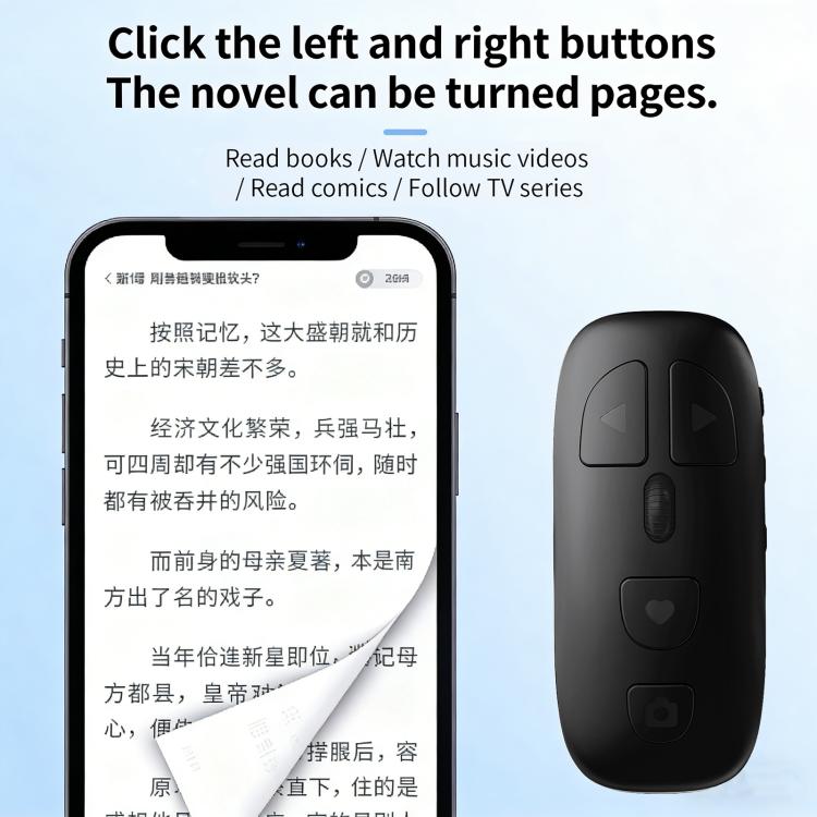KR-06 Telecomando Bluetooth multifunzione con ruote per telefono