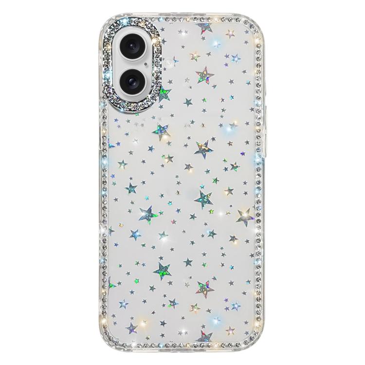 Custodia per telefono ibrida IMD PC TPU con strass su entrambi i lati., For iPhone 17 Pro Max, For iPhone 17 Pro, For iPhone 17, For iPhone Air