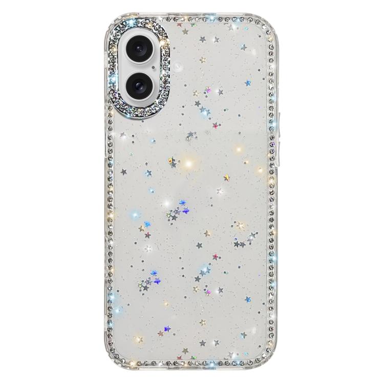 Custodia per telefono ibrida IMD PC TPU con strass su entrambi i lati., For iPhone 17 Pro Max, For iPhone 17 Pro, For iPhone 17, For iPhone Air