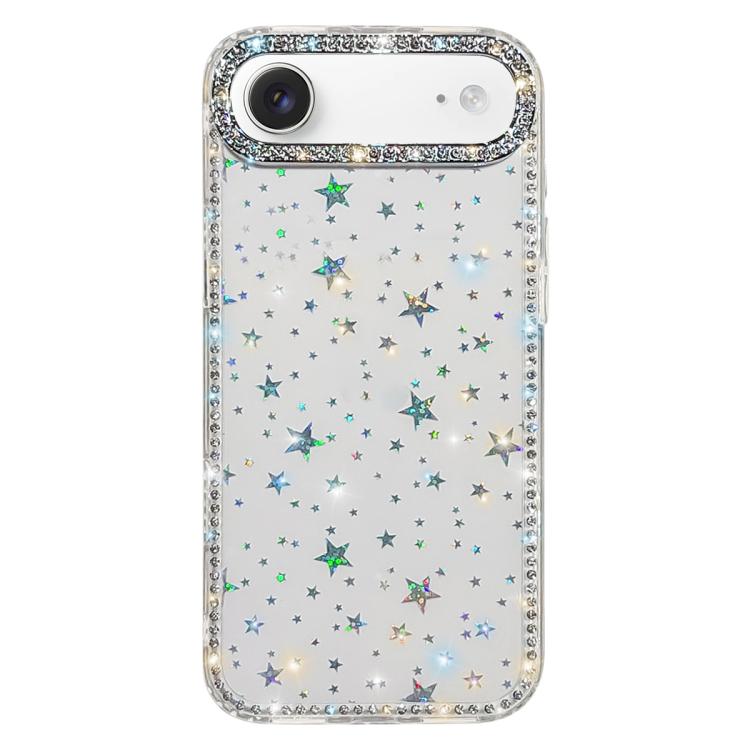 Custodia per telefono ibrida IMD PC TPU con strass su entrambi i lati., For iPhone 17 Pro Max, For iPhone 17 Pro, For iPhone 17, For iPhone Air