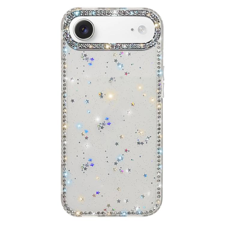 Custodia per telefono ibrida IMD PC TPU con strass su entrambi i lati., For iPhone 17 Pro Max, For iPhone 17 Pro, For iPhone 17, For iPhone Air
