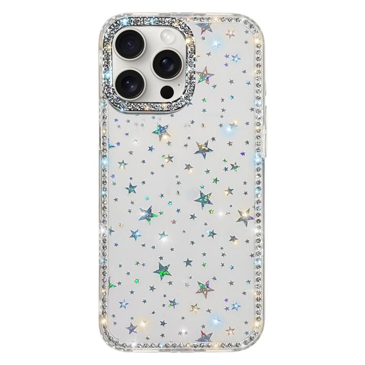 Custodia per telefono ibrida IMD PC TPU con strass su entrambi i lati., For iPhone 15 Pro Max, For iPhone 15 Pro, For iPhone 15, For iPhone 14