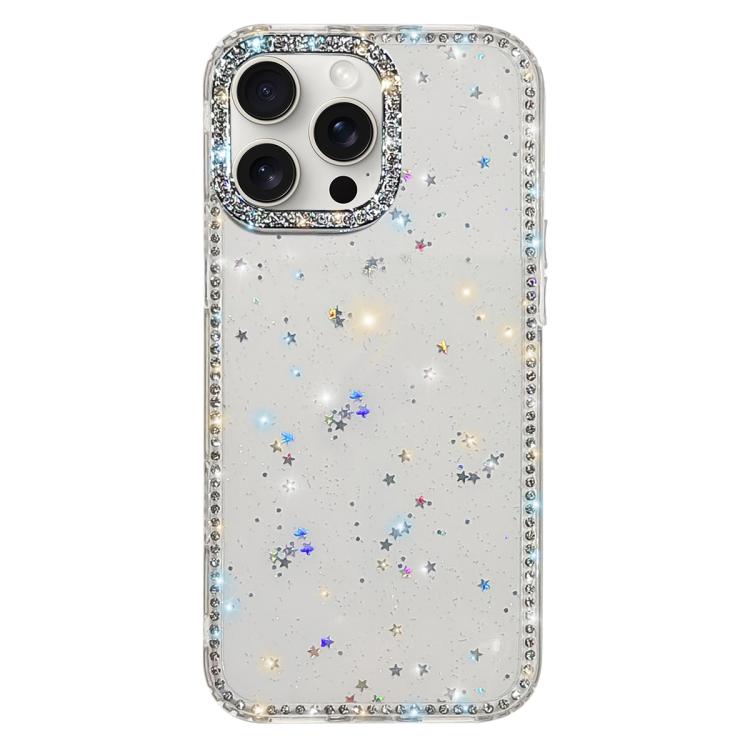 Custodia per telefono ibrida IMD PC TPU con strass su entrambi i lati., For iPhone 15 Pro Max, For iPhone 15 Pro, For iPhone 15, For iPhone 14