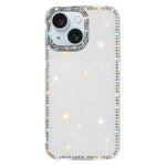 Custodia per telefono ibrida IMD PC TPU con strass su entrambi i lati., For iPhone 13