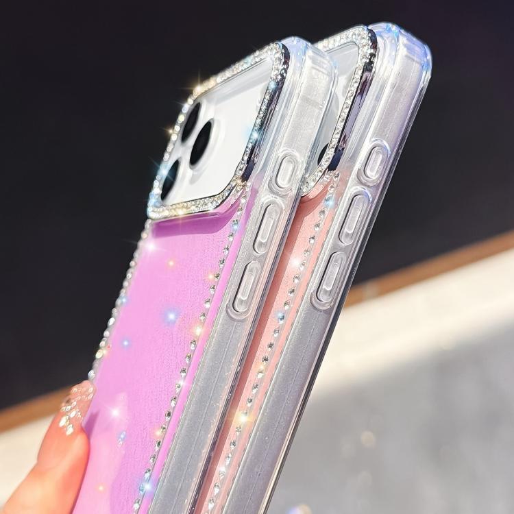 Custodia per telefono ibrida IMD PC TPU con strass su entrambi i lati., For iPhone 15 Pro Max, For iPhone 15 Pro, For iPhone 15, For iPhone 14