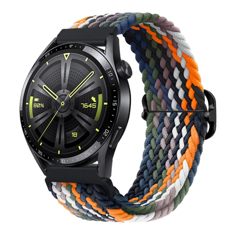 Cinturino per orologio in nylon intrecciato con fibbia scorrevole xDfind, 20mm, 22mm