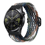 Cinturino per orologio in nylon intrecciato con fibbia scorrevole xDfind, 20mm, 22mm