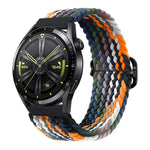 Cinturino per orologio in nylon intrecciato con fibbia scorrevole xDfind, 20mm, 22mm