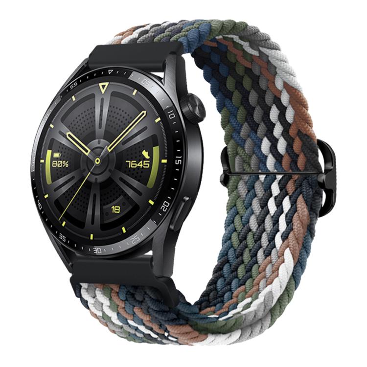 Cinturino per orologio in nylon intrecciato con fibbia scorrevole xDfind, 20mm, 22mm