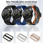 Cinturino per orologio in nylon intrecciato con fibbia scorrevole xDfind, 20mm, 22mm