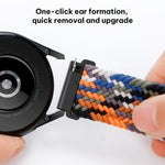 Cinturino per orologio in nylon intrecciato con fibbia scorrevole xDfind, 20mm, 22mm