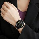 Cinturino per orologio in nylon intrecciato con fibbia scorrevole xDfind, 20mm, 22mm