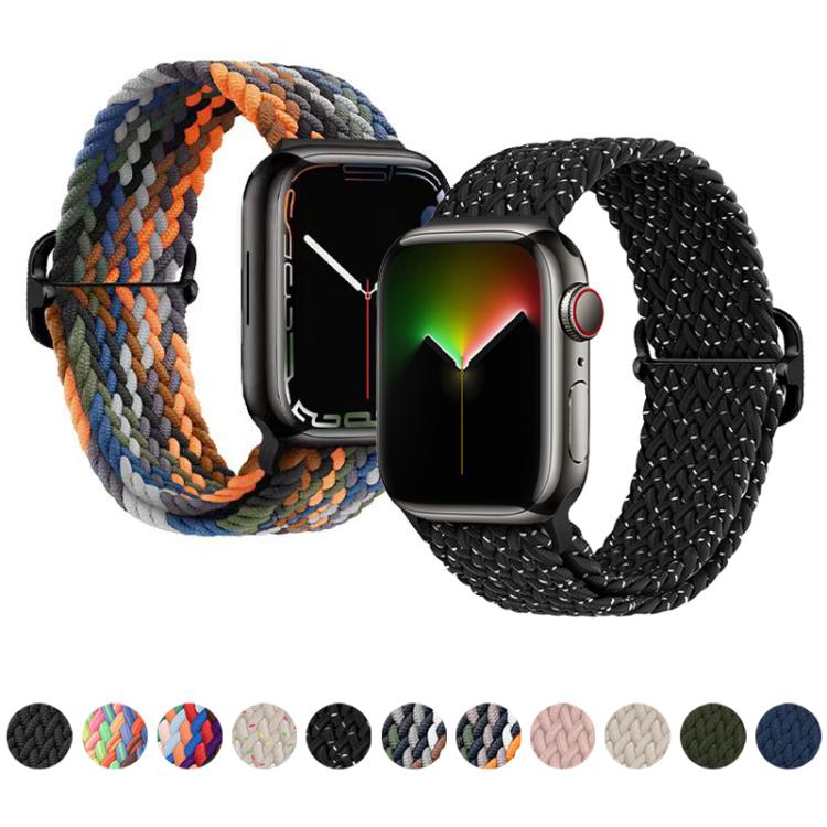 Cinturino per orologio in nylon intrecciato con fibbia scorrevole xDfind, For Apple Watch 42 / 44 / 45 / 46 / 49mm, For Apple Watch 38 / 40 / 41 / S11 42mm