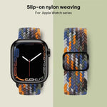 Cinturino per orologio in nylon intrecciato con fibbia scorrevole xDfind, For Apple Watch 42 / 44 / 45 / 46 / 49mm, For Apple Watch 38 / 40 / 41 / S11 42mm