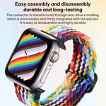 Cinturino per orologio in nylon intrecciato con fibbia scorrevole xDfind, For Apple Watch 42 / 44 / 45 / 46 / 49mm, For Apple Watch 38 / 40 / 41 / S11 42mm