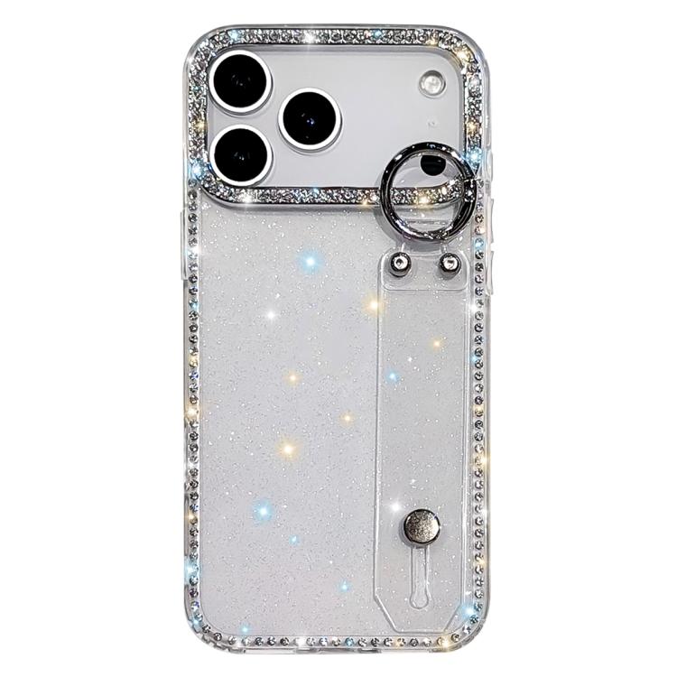 Braccialetto con strass e glitter, custodia per telefono, For iPhone 17 Pro, For iPhone 17, For iPhone Air, For iPhone 16 Pro Max