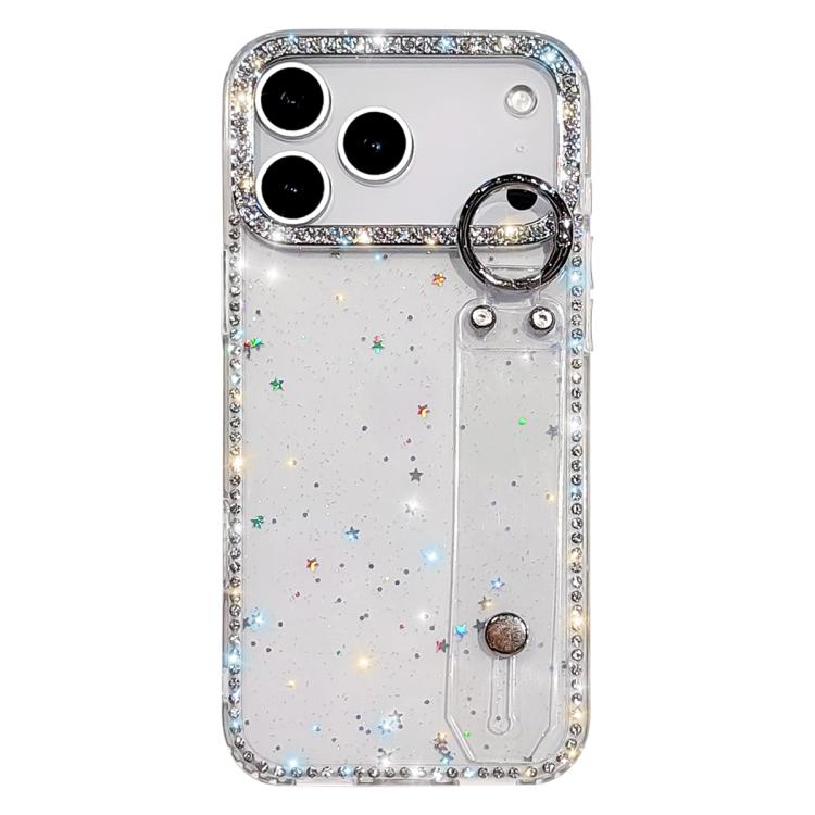 Braccialetto con strass e glitter, custodia per telefono, For iPhone 17 Pro, For iPhone 17, For iPhone Air, For iPhone 16 Pro Max
