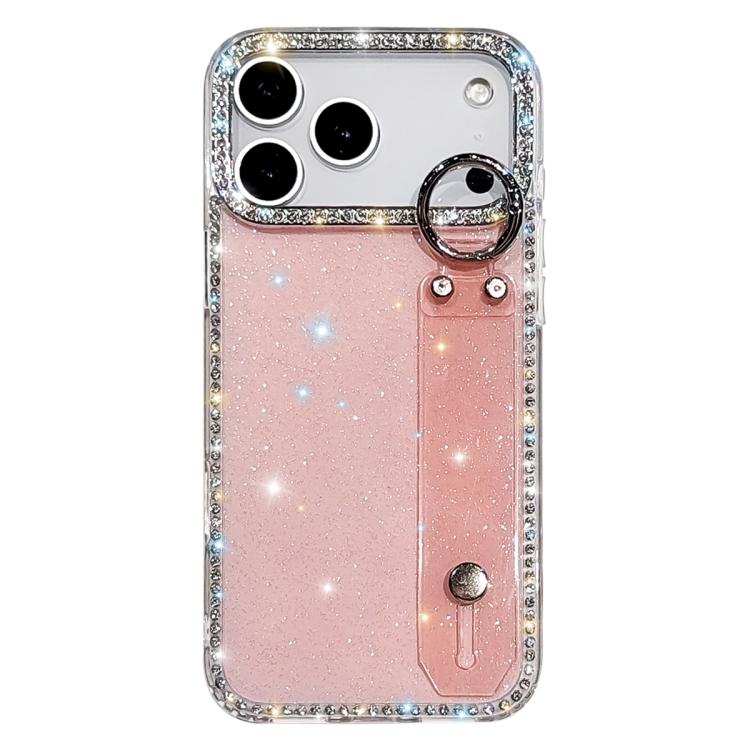 Braccialetto con strass e glitter, custodia per telefono, For iPhone 17 Pro, For iPhone 17, For iPhone Air, For iPhone 16 Pro Max