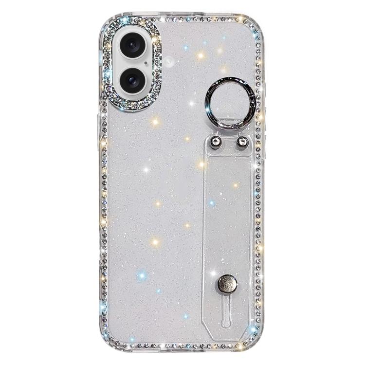 Braccialetto con strass e glitter, custodia per telefono, For iPhone 17 Pro, For iPhone 17, For iPhone Air, For iPhone 16 Pro Max