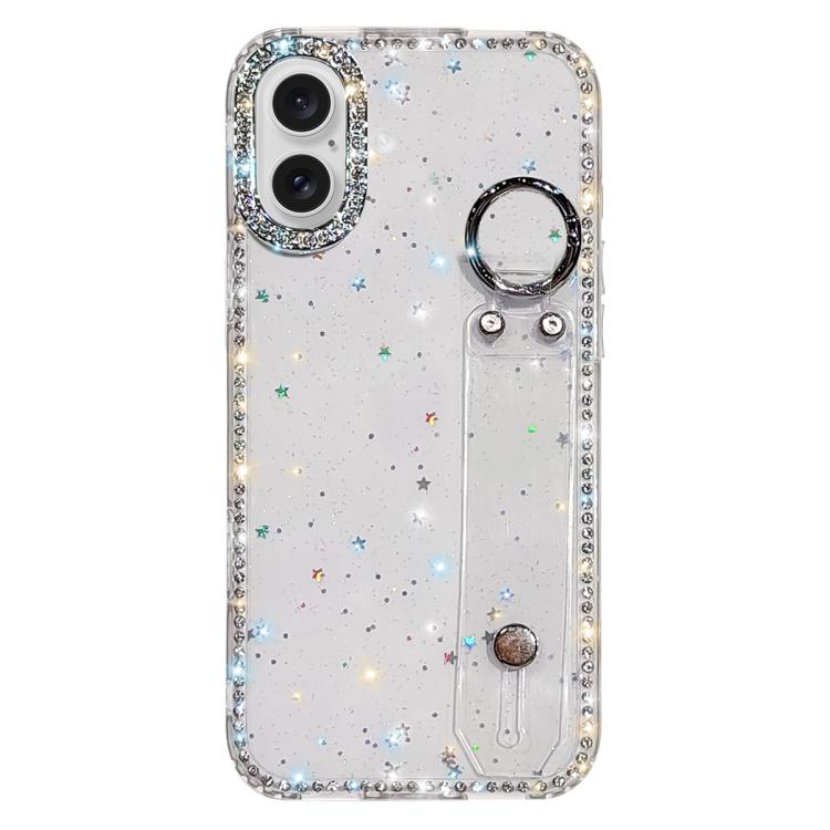 Braccialetto con strass e glitter, custodia per telefono, For iPhone 17 Pro, For iPhone 17, For iPhone Air, For iPhone 16 Pro Max