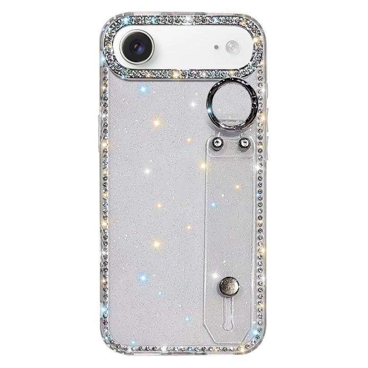 Braccialetto con strass e glitter, custodia per telefono, For iPhone 17 Pro, For iPhone 17, For iPhone Air, For iPhone 16 Pro Max