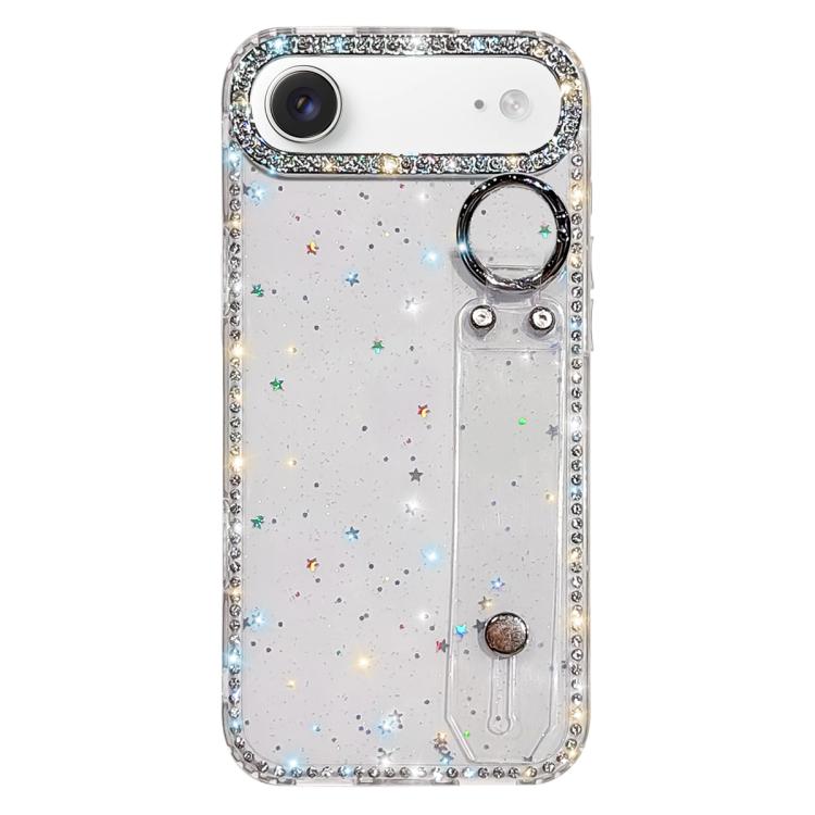 Braccialetto con strass e glitter, custodia per telefono, For iPhone 17 Pro, For iPhone 17, For iPhone Air, For iPhone 16 Pro Max