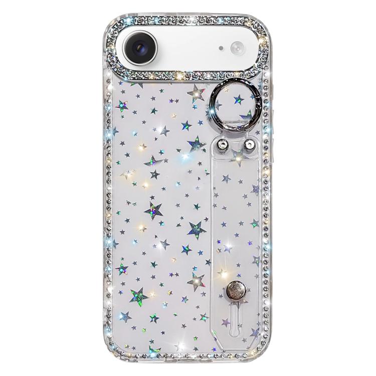 Braccialetto con strass e glitter, custodia per telefono, For iPhone 17 Pro, For iPhone 17, For iPhone Air, For iPhone 16 Pro Max