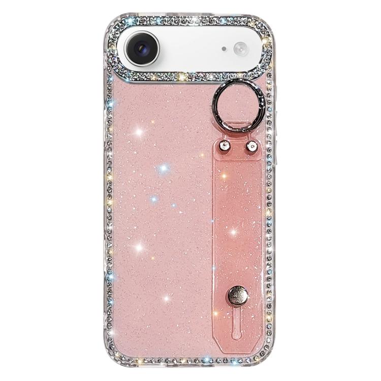 Braccialetto con strass e glitter, custodia per telefono, For iPhone 17 Pro, For iPhone 17, For iPhone Air, For iPhone 16 Pro Max